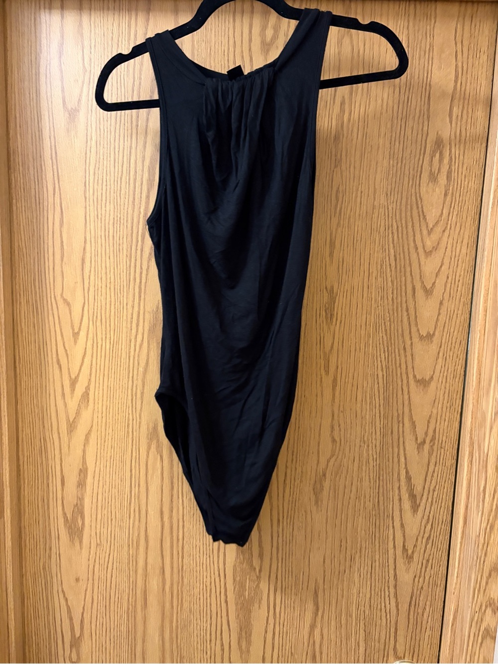 Sleeveless Black Bodysuit